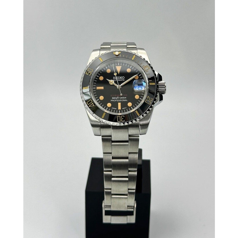 Custom Seiko Mod • Fauxtina Scubamaster Submariner • 40mm